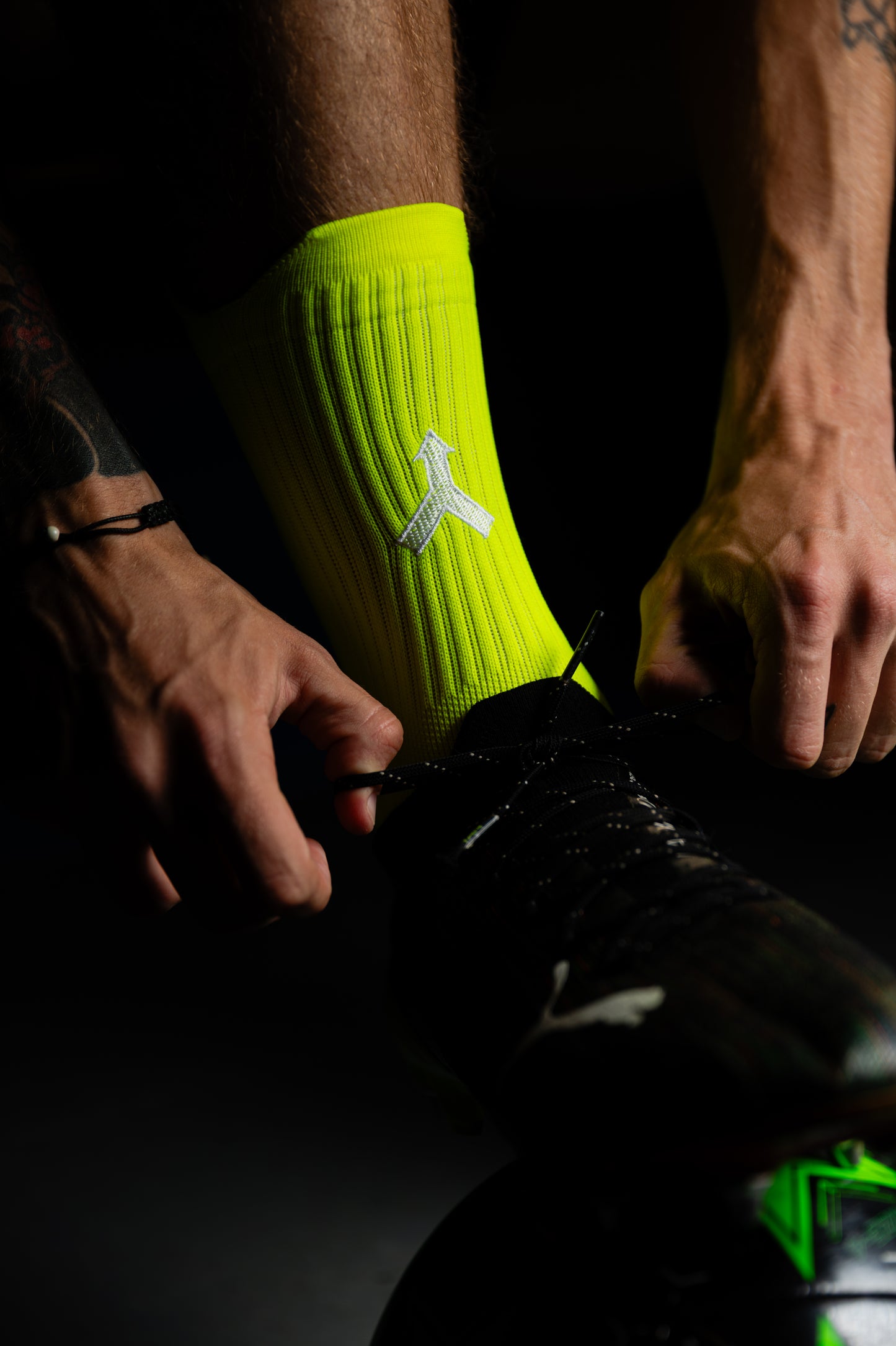 FUZEOZ bright neon yellow socks