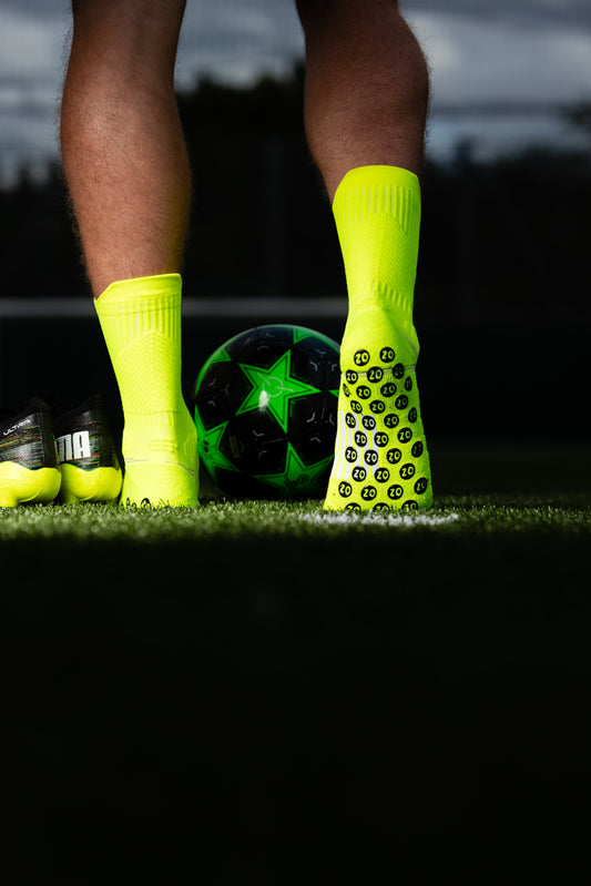 FUZEOZ bright neon yellow socks
